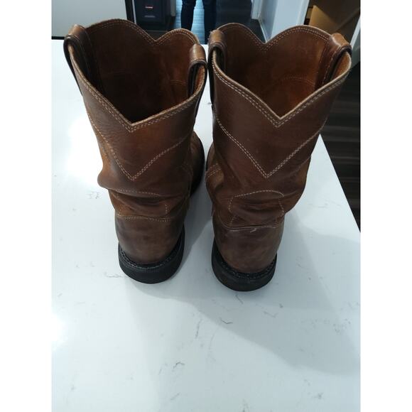 Justin's men's size 8 conductor boots. 10-in Steel toe made in USA. Used - Picture 4 of 9